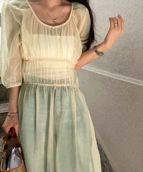 FREE STYLISTS(フリー スタイリスト)の「YUGA_YGMC See-through layered dress(ワンピース・レディース・ホワイト/オフホワイト・FREE)」の11枚目の写真