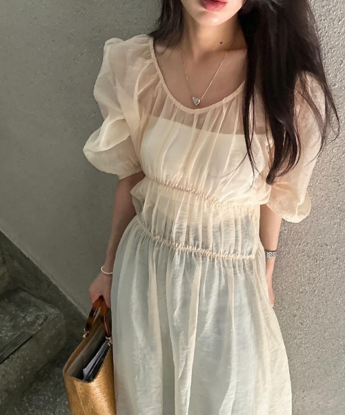 FREE STYLISTS(フリー スタイリスト)の「YUGA_YGMC See-through layered dress(ワンピース・レディース・ホワイト/オフホワイト・FREE)」の13枚目の写真