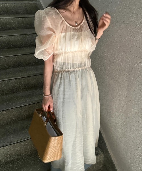 FREE STYLISTS(フリー スタイリスト)の「YUGA_YGMC See-through layered dress(ワンピース・レディース・ホワイト/オフホワイト・FREE)」の12枚目の写真