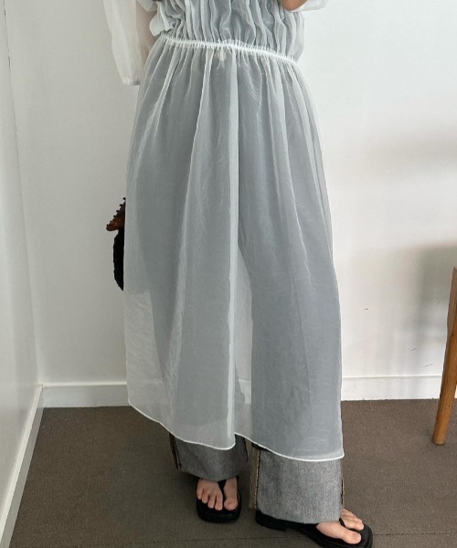 FREE STYLISTS(フリー スタイリスト)の「YUGA_YGMC See-through layered dress(ワンピース・レディース・ホワイト/オフホワイト・FREE)」の22枚目の写真