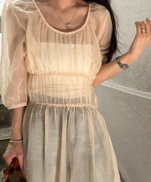 FREE STYLISTS(フリー スタイリスト)の「YUGA_YGMC See-through layered dress(ワンピース・レディース・ホワイト/オフホワイト・FREE)」の19枚目の写真