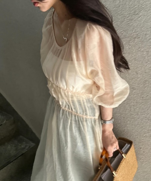 FREE STYLISTS(フリー スタイリスト)の「YUGA_YGMC See-through layered dress(ワンピース・レディース・ホワイト/オフホワイト・FREE)」の14枚目の写真