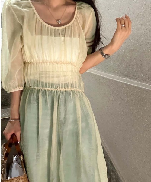 FREE STYLISTS(フリー スタイリスト)の「YUGA_YGMC See-through layered dress(ワンピース・レディース・ホワイト/オフホワイト・FREE)」の15枚目の写真