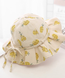 DAY CLOSET（デイ クローゼット）の「キッズ フルーツ柄キャンディフリルリボンバケットハット（ハット）」