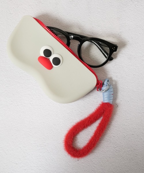 Jelly moo(ジェリームー)の「【 Jelly moo / ジェリームー 】 ストラップ付き ユニーク メガネケース / ポータブルケース(メガネ・レディース・ブルー/グレー・FREE)」の2枚目の写真