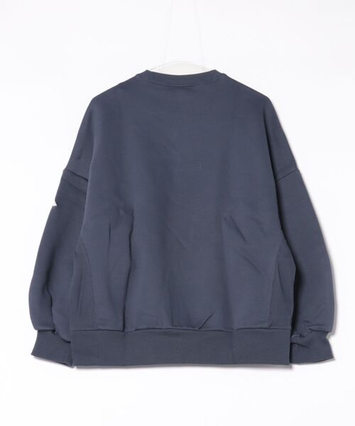 adidas(アディダス)の「adidas/アディダス 裏起毛/クルーネック/スウェット TA374(スウェット・レディース・ネイビー/ホワイト/ヘザーグレー・M/L)」の14枚目の写真