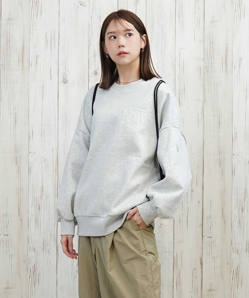adidas(アディダス)の「adidas/アディダス 裏起毛/クルーネック/スウェット TA374(スウェット・レディース・ネイビー/ホワイト/ヘザーグレー・M/L)」の22枚目の写真