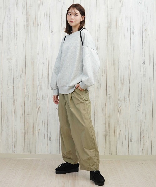adidas(アディダス)の「adidas/アディダス 裏起毛/クルーネック/スウェット TA374(スウェット・レディース・ネイビー/ホワイト/ヘザーグレー・M/L)」の5枚目の写真