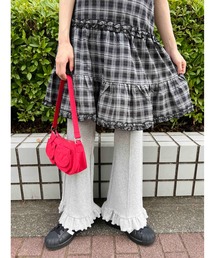 Bibity フリル付きグレーカジュアルパンツ Bibiy. グレー フリル付き スウェットパンツ - メルカリ
