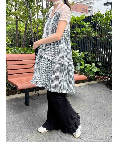 WC（ダブル シー）の「《大好評につき再販★》フリルフレアパンツ（その他パンツ・レディース・ピンク/グレー/ブラック・FREE）」の6枚目の写真