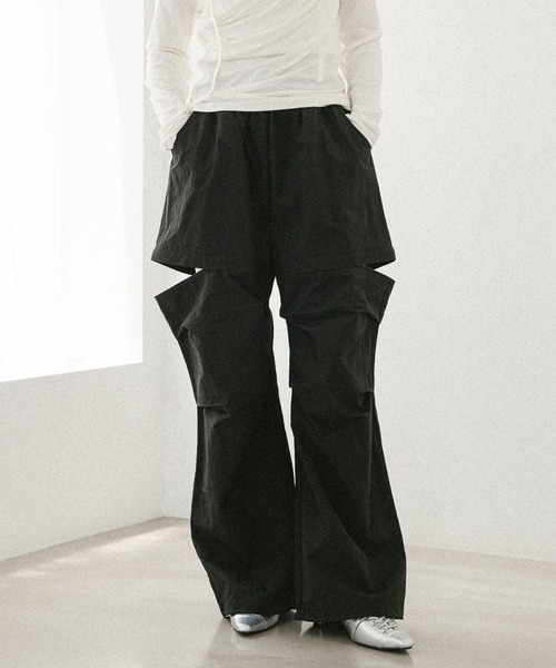 Heather（ヘザー）の「サイドZIPデザインパンツ　575279（カーゴパンツ・レディース・グレー/ベージュ/ブラック・FREE）」の13枚目の写真