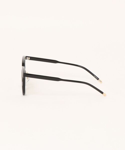 Chikashitsu +（チカシツプラス）の「【Chikashitsu +】pointed boston eyeglasses / 【チカシツプラス】ポインティドボストンアイグラス（メガネ・メンズ・ブラック・ONE SIZE）」の2枚目の写真