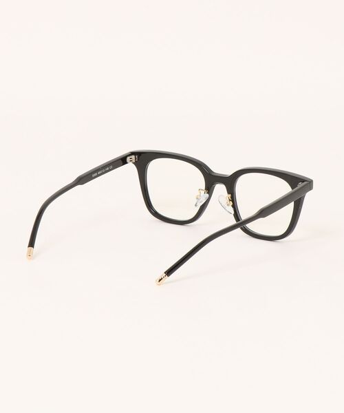 Chikashitsu +（チカシツプラス）の「【Chikashitsu +】pointed boston eyeglasses / 【チカシツプラス】ポインティドボストンアイグラス（メガネ・メンズ・ブラック・ONE SIZE）」の3枚目の写真