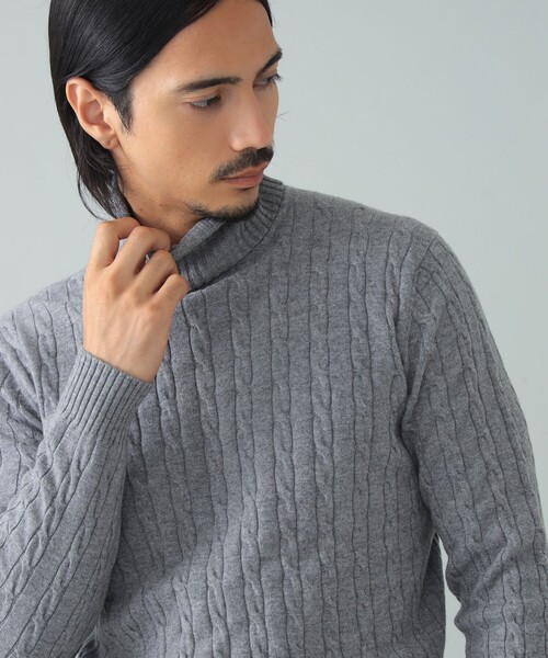 ファビアナフィリッピ タートルネックニット カシミヤ混 グレー 楽天市場】ニット 2ネックから選べるプレミアムカシミヤタッチニット