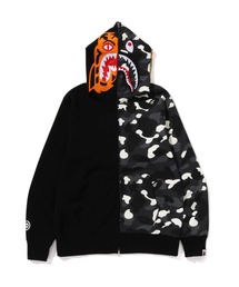 A BATHING APE(AxCVOGCv)CITY CAMO TIGER SHARK FULL ZIP HOODIE(p[J[)