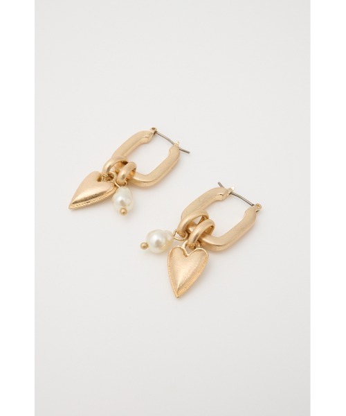 MOUSSY（マウジー）の「MANY CHARMS HOOP ピアス（ピアス（両耳用）・レディース・シルバー/ゴールド・FREE）」の4枚目の写真