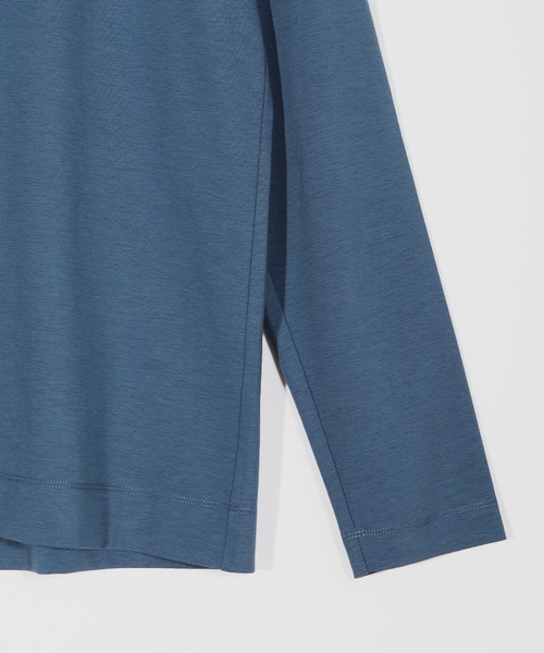 MEN'S BIGI（メンズビギ）の「【ACTIVE TAILOR/アクティブテイラー】シルケットスムースクルーネック長袖Tシャツ（Tシャツ/カットソー・メンズ・ブラウン/ホワイト/ブルー/ブラック・03/02/05/04/01）」の7枚目の写真
