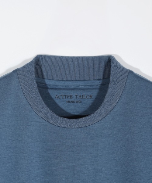 MEN'S BIGI（メンズビギ）の「【ACTIVE TAILOR/アクティブテイラー】シルケットスムースクルーネック長袖Tシャツ（Tシャツ/カットソー・メンズ・ブラウン/ホワイト/ブルー/ブラック・03/02/05/04/01）」の5枚目の写真