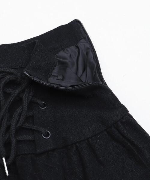 dispark（ディスパーク）の「DISPARK/レースアップティアードミニスカパン（デニムスカート・レディース・ブラック/ライトインディゴブルー・MEDIUM/SMALL）」の18枚目の写真