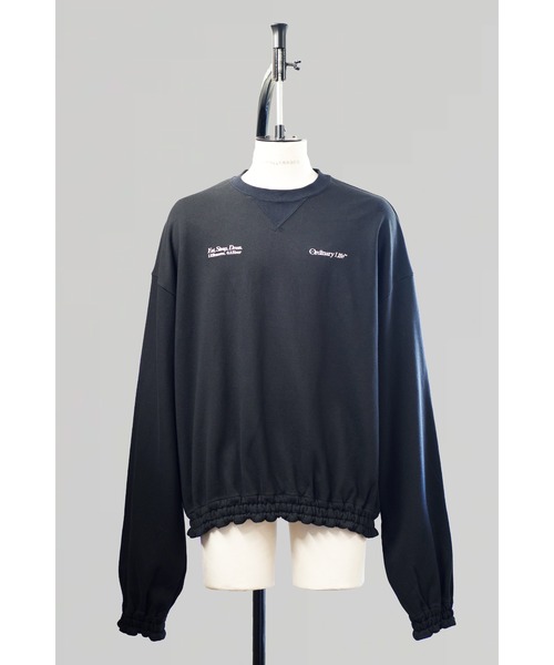 SHINYAKOZUKA（シンヤコヅカ）の「ORDINARY HOME HIS CREW（スウェット・メンズ・ヘザーグレー/ブラック・X-LARGE/LARGE/MEDIUM/SMALL/X-SMALL）」の2枚目の写真