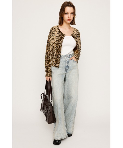 SLY（スライ）の「WIDE LEG PT-C ワイドレッグ パンツ シー 秋服（デニムパンツ・レディース・ライトブルー・0/1/2）」の2枚目の写真