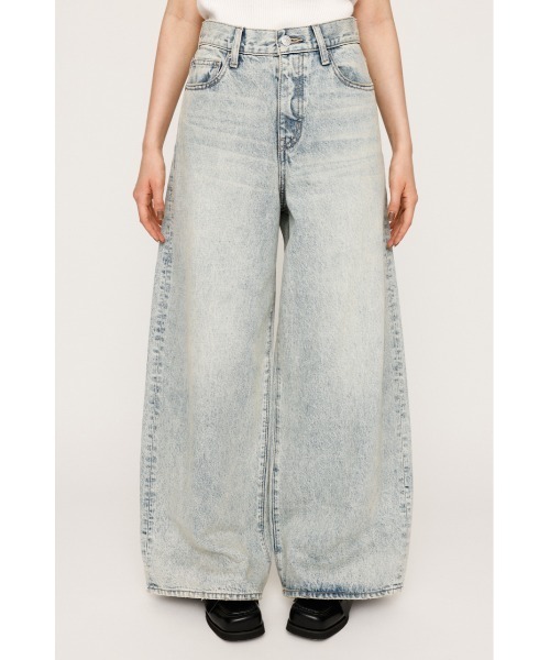SLY（スライ）の「WIDE LEG PT-C ワイドレッグ パンツ シー 秋服（デニムパンツ・レディース・ライトブルー・0/1/2）」の5枚目の写真