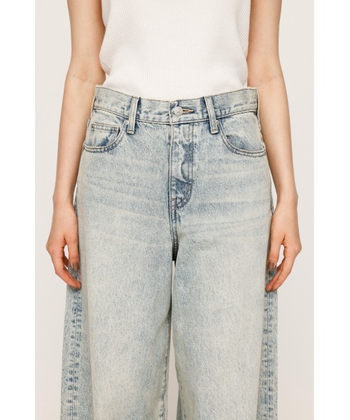 SLY（スライ）の「WIDE LEG PT-C ワイドレッグ パンツ シー 秋服（デニムパンツ・レディース・ライトブルー・0/1/2）」の8枚目の写真