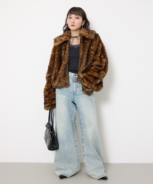 SLY（スライ）の「WIDE LEG PT-C ワイドレッグ パンツ シー 秋服（デニムパンツ・レディース・ライトブルー・0/1/2）」の12枚目の写真