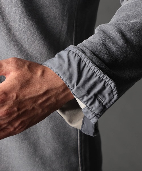 NICOLE CLUB FOR MEN（ニコルクラブフォーメン）の「起毛ポンチスタンドカラーシャツ（シャツ/ブラウス・メンズ・カーキ/ライトグレー/ネイビー・X-LARGE/LARGE/MEDIUM）」の15枚目の写真