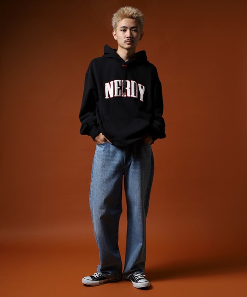 NERDY（ノルディ）の「ブークレロゴプルオーバーフーディー（パーカー・メンズ・ベージュ/ブラック/ネイビー・M/L/S/LL）」の16枚目の写真