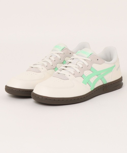 ASICS(アシックス)の「ASICS/アシックス レディース スニーカー ハンドボール 韓国 SKYHAND OG スカイハンド 1203A451(スニーカー・レディース・ホワイト×エメラルドグリーン/グレー×ピンク・23.5cm/24.5cm/24.0cm/25.0cm/23.0cm)」の2枚目の写真