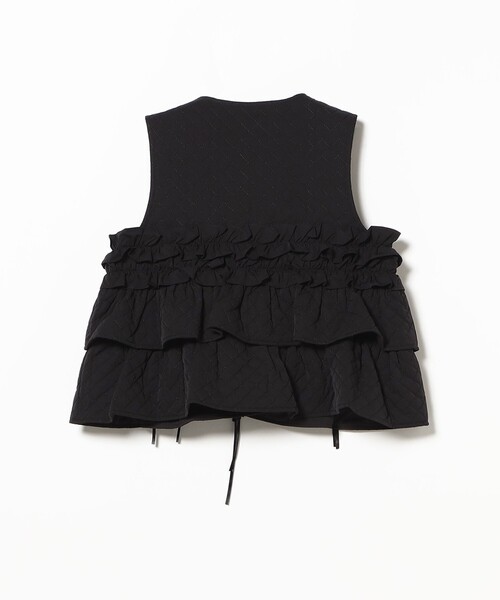 CAROLINA GLASER（カロリナ グレイサー）の「リボン キルティングベスト（ベスト・レディース・ブラック/ブルー系その他・ONE SIZE）」の4枚目の写真