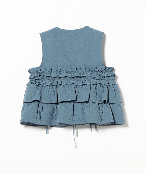CAROLINA GLASER（カロリナ グレイサー）の「リボン キルティングベスト（ベスト・レディース・ブラック/ブルー系その他・ONE SIZE）」の9枚目の写真