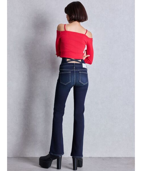 GYDA（ジェイダ）の「カシュクールデザインオフショルトップス（Tシャツ/カットソー・レディース・オフホワイト/ブラック/レッド・FREE）」の10枚目の写真