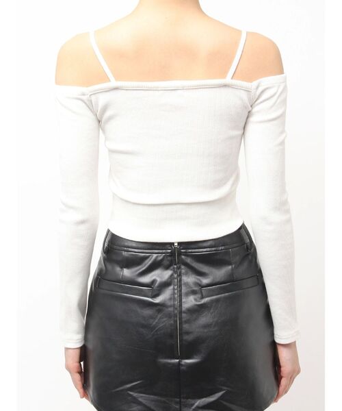 GYDA（ジェイダ）の「カシュクールデザインオフショルトップス（Tシャツ/カットソー・レディース・オフホワイト/ブラック/レッド・FREE）」の17枚目の写真