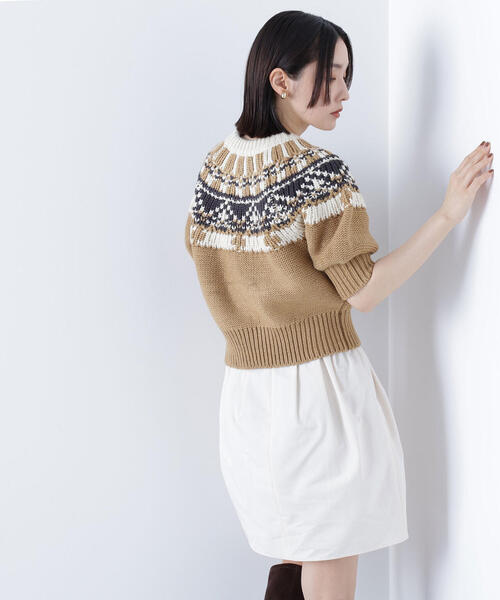 NATURAL BEAUTY BASIC(ナチュラルビューティーベーシック)の「◇【BLANC】ギャザーフォルムミニスカート(スカート・レディース・オフホワイト/ブラック・MEDIUM/SMALL)」の12枚目の写真
