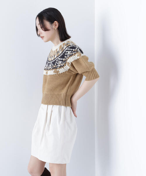 NATURAL BEAUTY BASIC(ナチュラルビューティーベーシック)の「◇【BLANC】ギャザーフォルムミニスカート(スカート・レディース・オフホワイト/ブラック・MEDIUM/SMALL)」の14枚目の写真