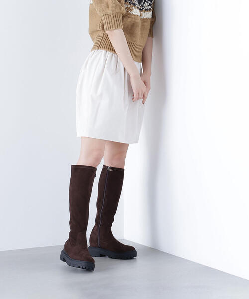 NATURAL BEAUTY BASIC(ナチュラルビューティーベーシック)の「◇【BLANC】ギャザーフォルムミニスカート(スカート・レディース・オフホワイト/ブラック・MEDIUM/SMALL)」の17枚目の写真