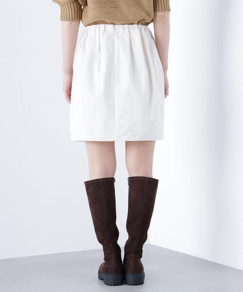 NATURAL BEAUTY BASIC(ナチュラルビューティーベーシック)の「◇【BLANC】ギャザーフォルムミニスカート(スカート・レディース・オフホワイト/ブラック・MEDIUM/SMALL)」の21枚目の写真