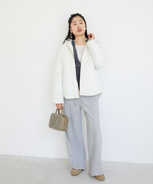 le.coeur blanc（ルクールブラン）の「《WEB限定アイテム》マルチWAYキルティングブルゾン（ブルゾン・レディース・キャメル/アイボリー/ブラック/チャコールグレー・38）」の8枚目の写真