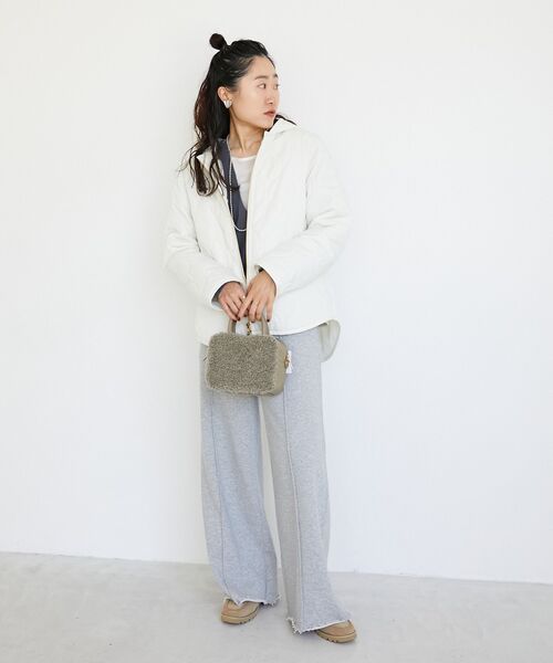 le.coeur blanc（ルクールブラン）の「《WEB限定アイテム》マルチWAYキルティングブルゾン（ブルゾン・レディース・キャメル/アイボリー/ブラック/チャコールグレー・38）」の9枚目の写真