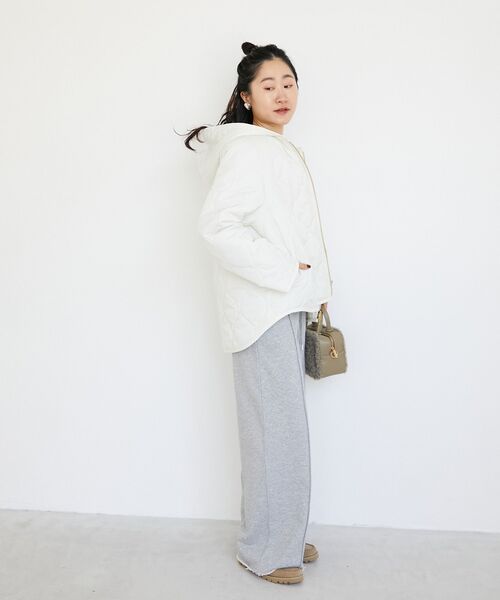 le.coeur blanc（ルクールブラン）の「《WEB限定アイテム》マルチWAYキルティングブルゾン（ブルゾン・レディース・キャメル/アイボリー/ブラック/チャコールグレー・38）」の10枚目の写真