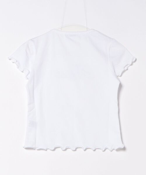 TINA:JOJUN(ティーナジョジュン)の「ラインストーン コンパクト Tシャツ TINA:JOJUN(Tシャツ/カットソー・レディース・ブラック/ホワイト・M)」の5枚目の写真