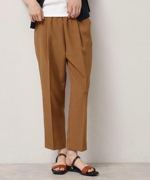 Dessin（デッサン）の「【ウエストゴム・洗える】センターライン入りテーパードパンツ（XS～L）（その他パンツ・レディース・ブラウン系その他/キャメル/チャコールグレー・00/03/02/01）」の2枚目の写真