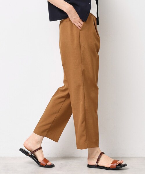 Dessin（デッサン）の「【ウエストゴム・洗える】センターライン入りテーパードパンツ（XS～L）（その他パンツ・レディース・ブラウン系その他/キャメル/チャコールグレー・00/03/02/01）」の9枚目の写真