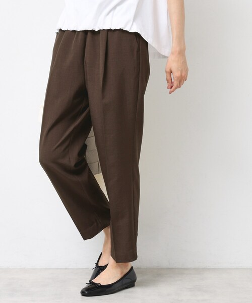 Dessin（デッサン）の「【ウエストゴム・洗える】センターライン入りテーパードパンツ（XS～L）（その他パンツ・レディース・ブラウン系その他/キャメル/チャコールグレー・00/03/02/01）」の13枚目の写真