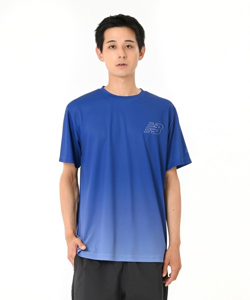 NEW BALANCE(ニューバランス)の「ファンクショナルショートスリーブTシャツ(Tシャツ/カットソー・メンズ・ブルー/ブラック/イエロー/ヘザーグレー・MEDIUM/LARGE/X-LARGE/SMALL)」の4枚目の写真