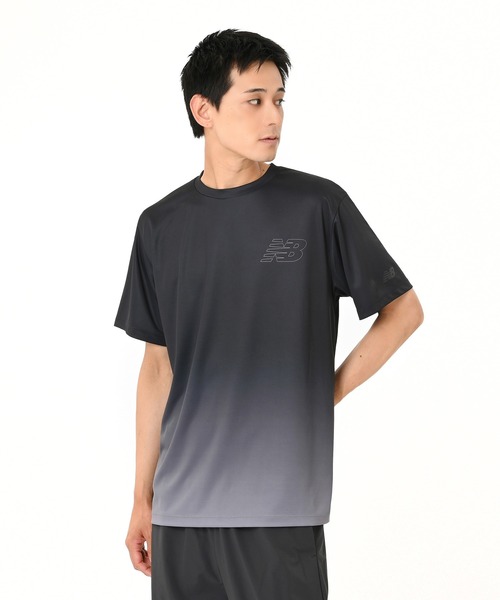 NEW BALANCE(ニューバランス)の「ファンクショナルショートスリーブTシャツ(Tシャツ/カットソー・メンズ・ブルー/ブラック/イエロー/ヘザーグレー・MEDIUM/LARGE/X-LARGE/SMALL)」の2枚目の写真