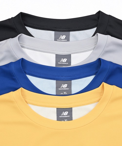 NEW BALANCE(ニューバランス)の「ファンクショナルショートスリーブTシャツ(Tシャツ/カットソー・メンズ・ブルー/ブラック/イエロー/ヘザーグレー・MEDIUM/LARGE/X-LARGE/SMALL)」の8枚目の写真