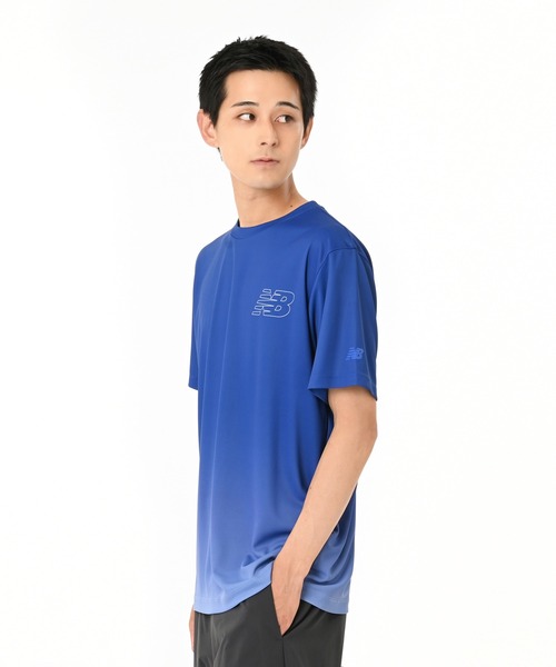 NEW BALANCE(ニューバランス)の「ファンクショナルショートスリーブTシャツ(Tシャツ/カットソー・メンズ・ブルー/ブラック/イエロー/ヘザーグレー・MEDIUM/LARGE/X-LARGE/SMALL)」の9枚目の写真